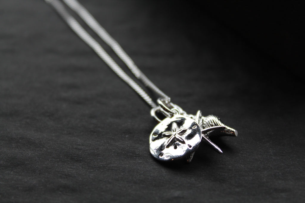Beach Inspired Silver Necklace