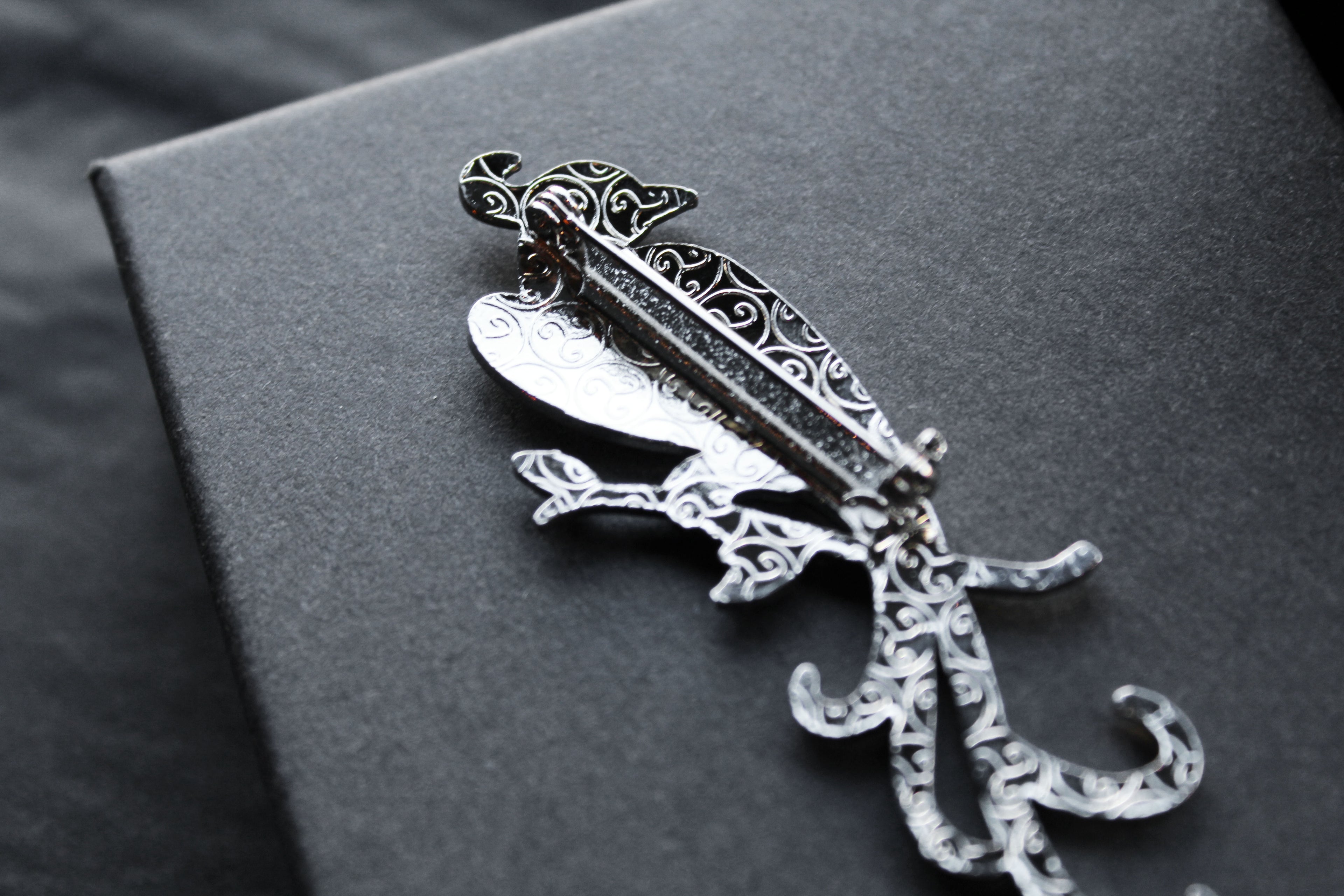 Bird of Paradise Enamel Brooch