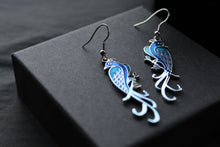 Load image into Gallery viewer, Bird of Paradise Enamel &amp; Silver Earrings
