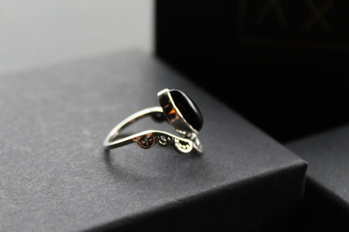 Black Onyx Crown Ring
