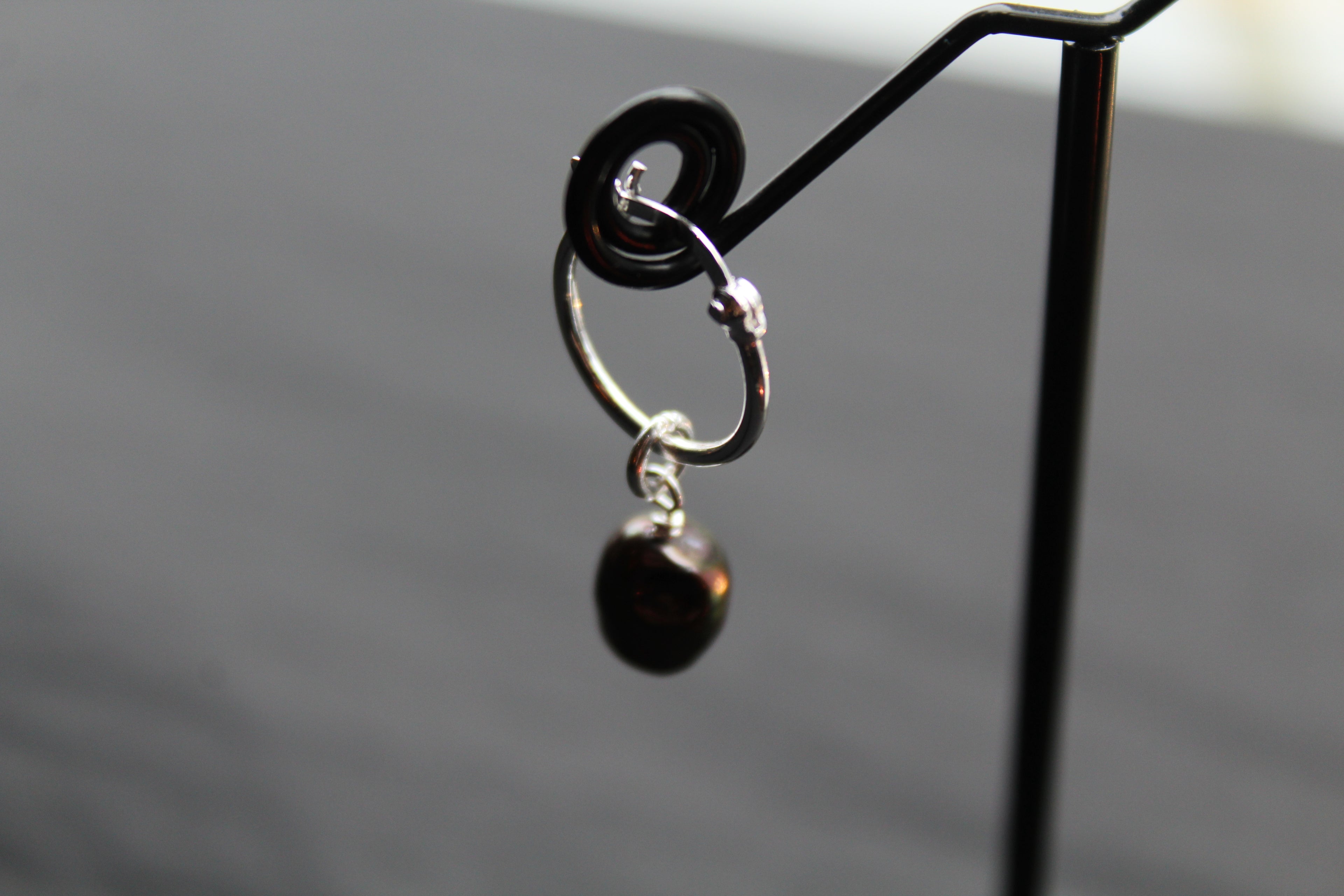 Black Pearl Hoops