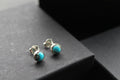 Blue Mohave Turquoise Round Studs