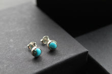 Load image into Gallery viewer, Blue Mohave Turquoise Round Studs
