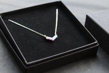 Load image into Gallery viewer, Blue Opalique Arc Necklace

