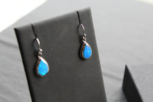 Load image into Gallery viewer, Blue Opalite Teardrop Earrings
