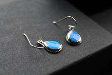 Load image into Gallery viewer, Blue Opalite Teardrop Earrings
