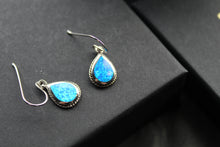 Load image into Gallery viewer, Blue Opalite Teardrop Earrings
