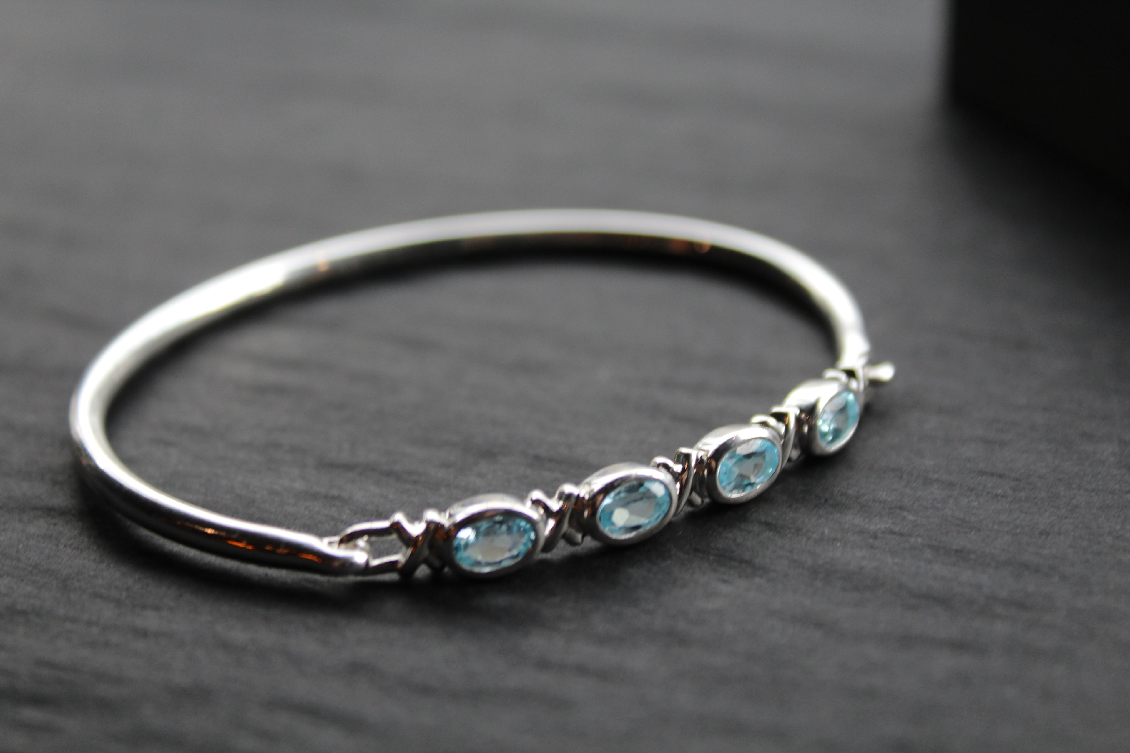 Blue Topaz Bangle
