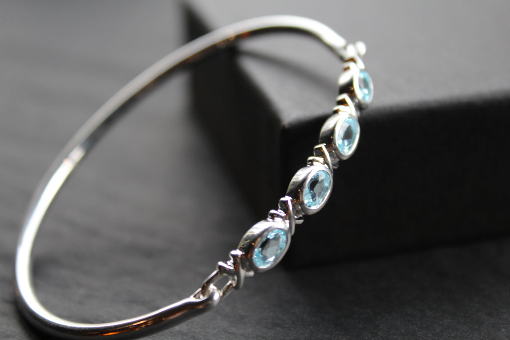 Blue Topaz Bangle