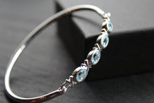 Load image into Gallery viewer, Blue Topaz Bangle
