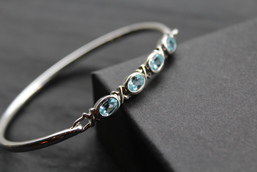 Blue Topaz Bangle