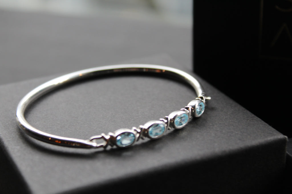 Blue Topaz Bangle