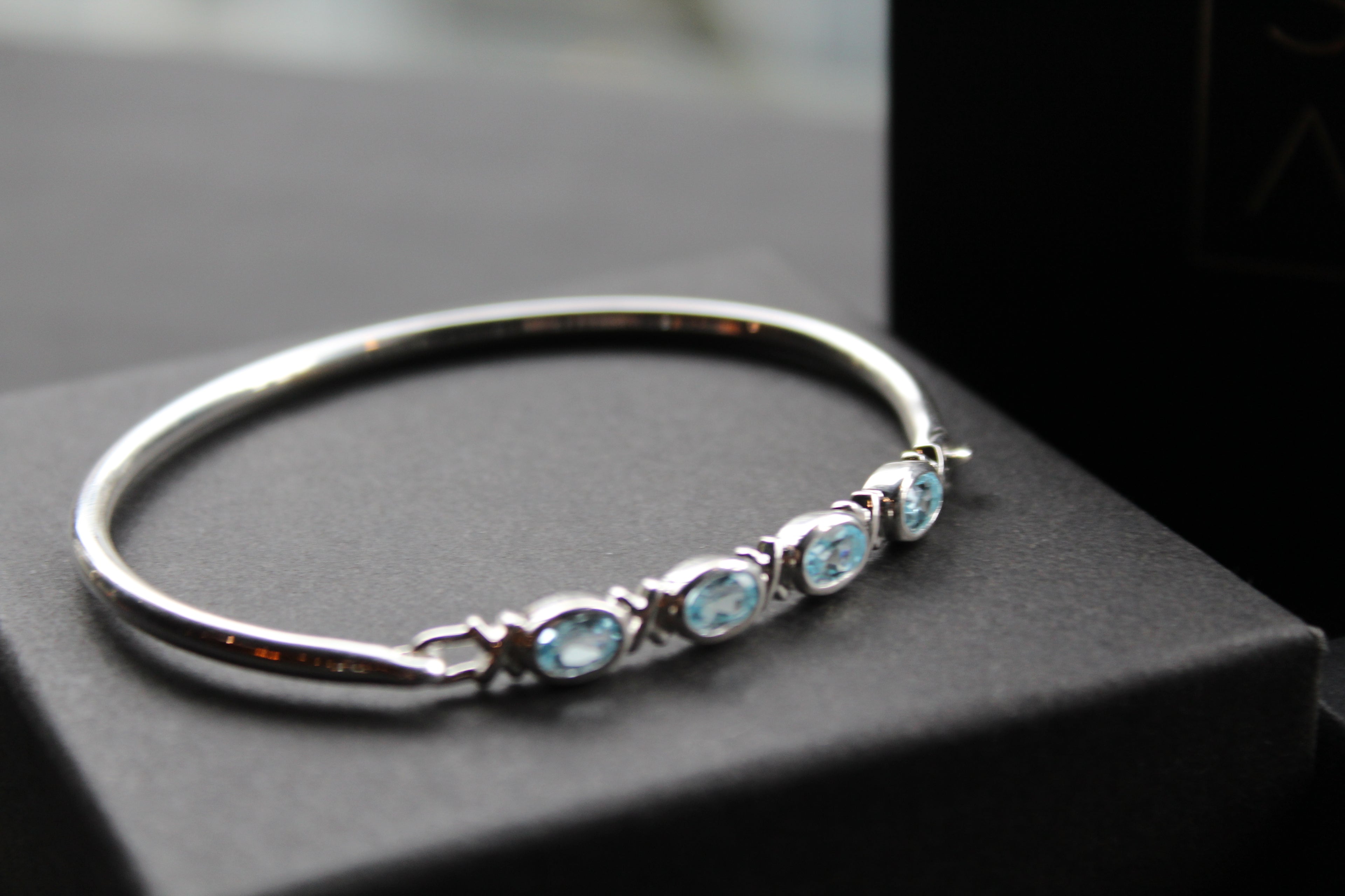 Blue Topaz Bangle