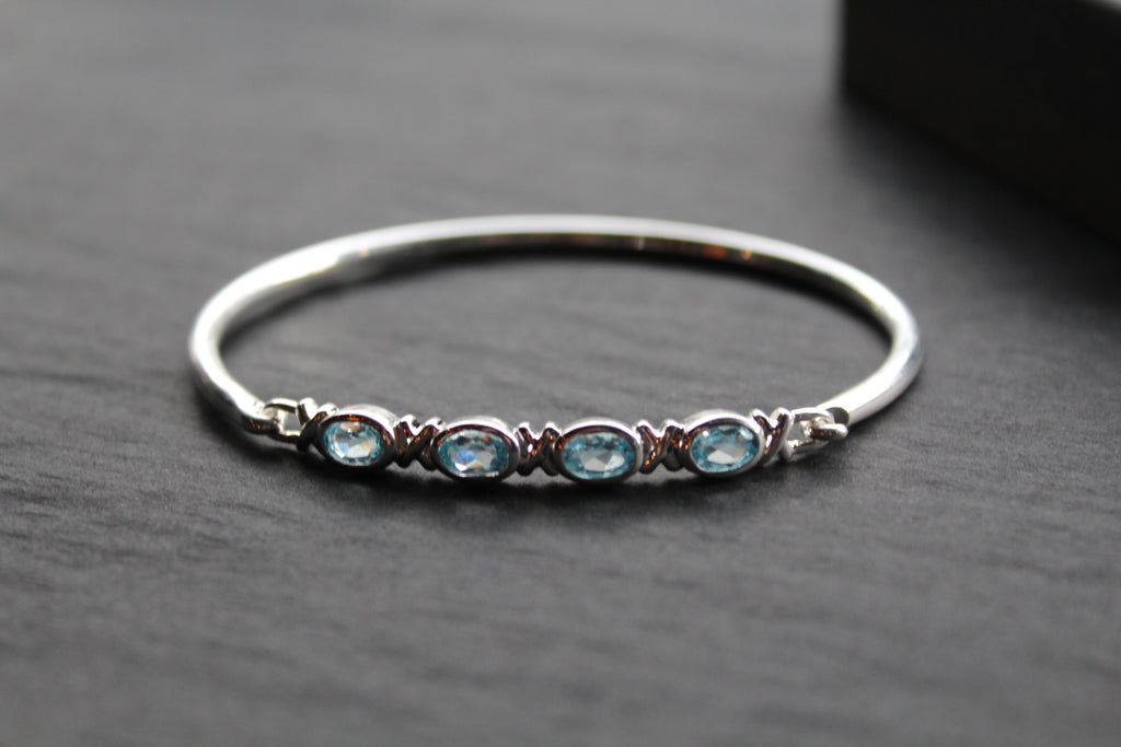 Blue Topaz Bangle
