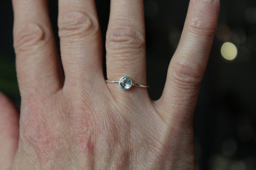 Blue Topaz Stacking Ring