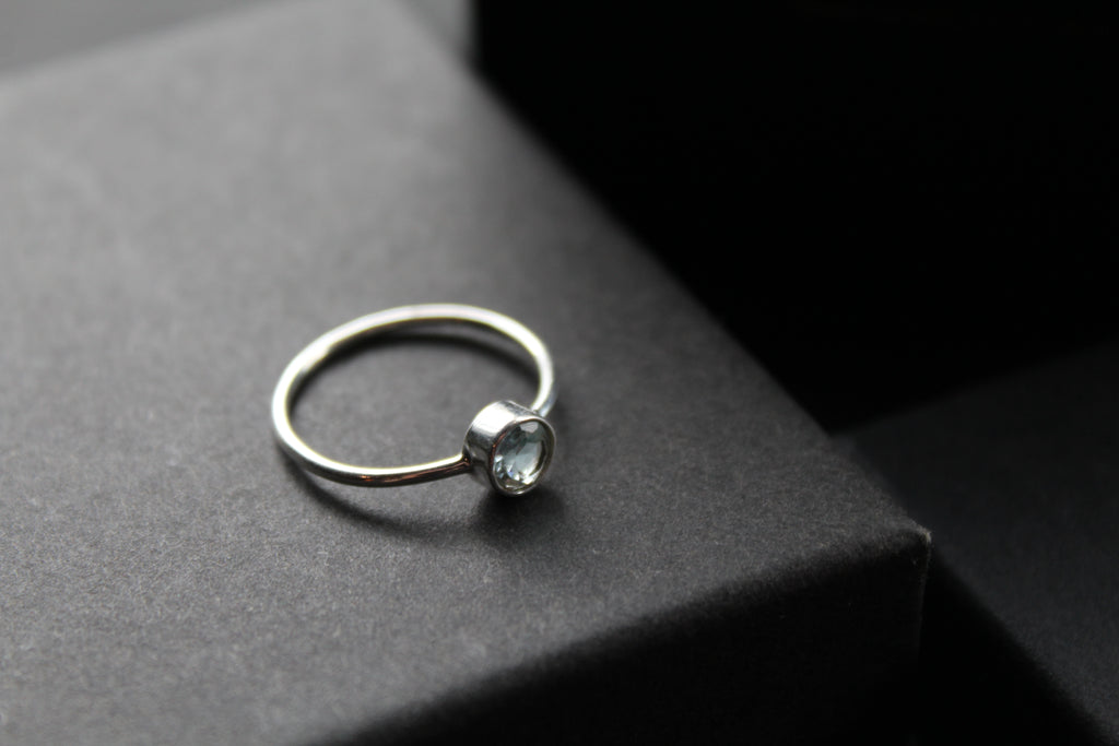 Blue Topaz Stacking Ring