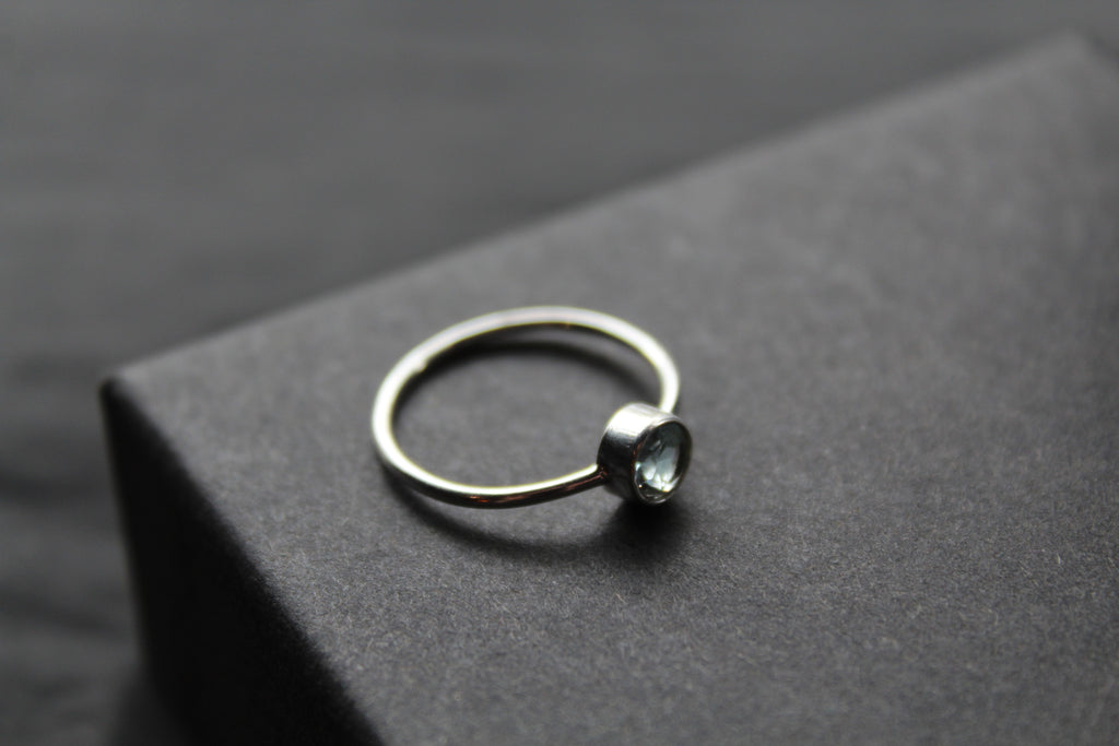 Blue Topaz Stacking Ring