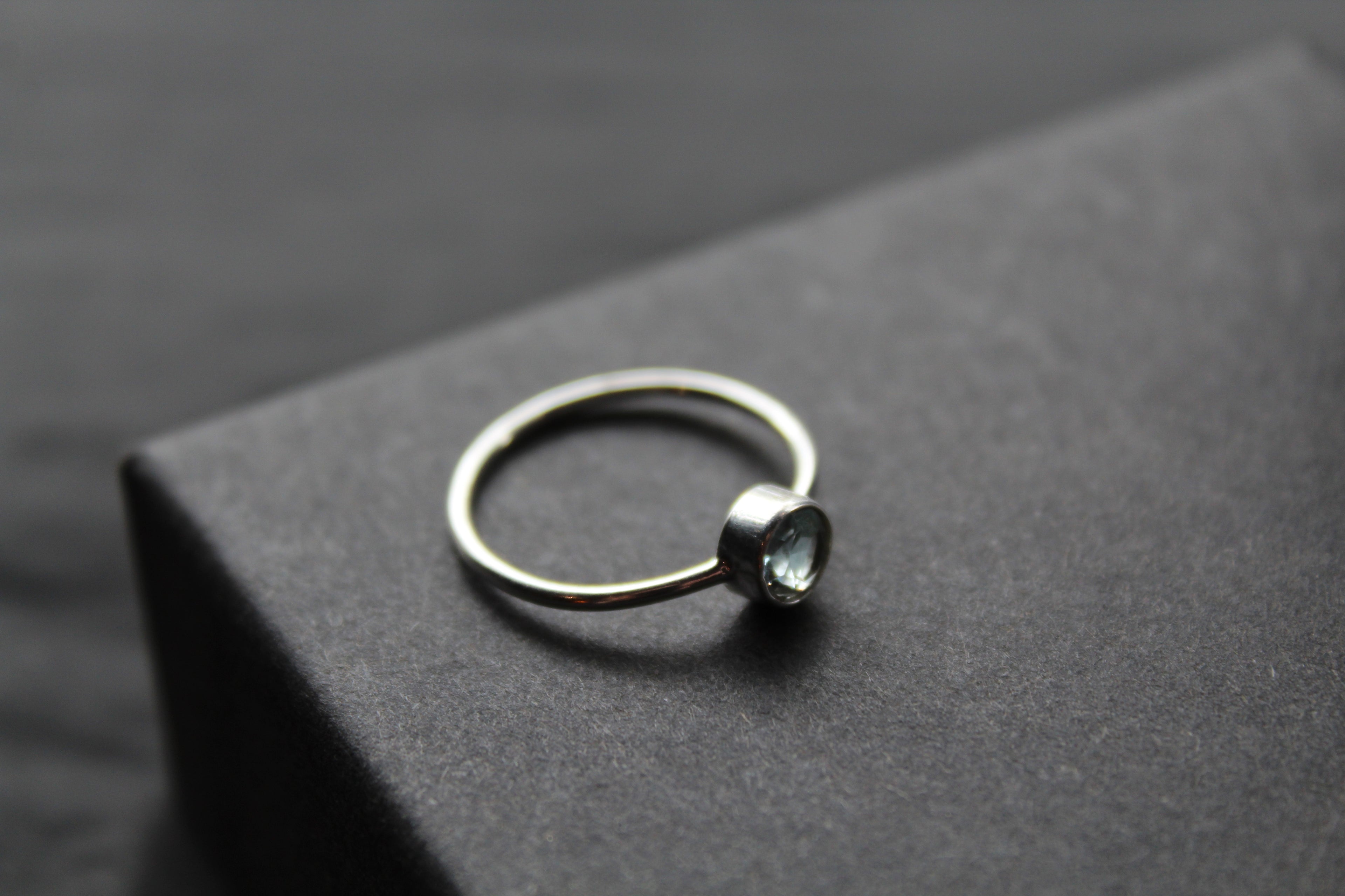 Blue Topaz Stacking Ring
