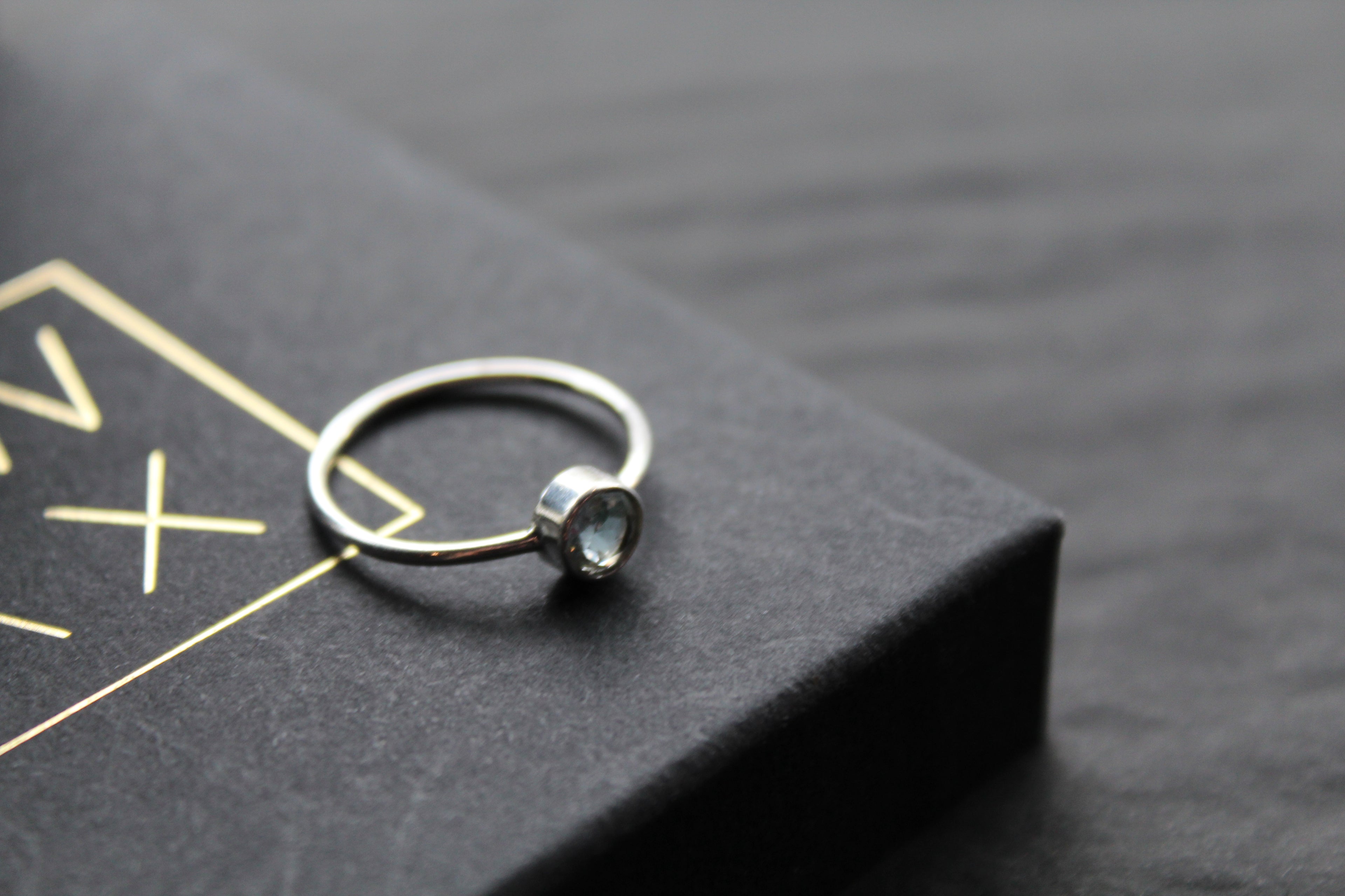 Blue Topaz Stacking Ring