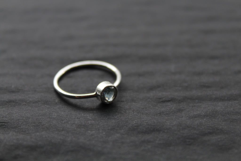 Blue Topaz Stacking Ring