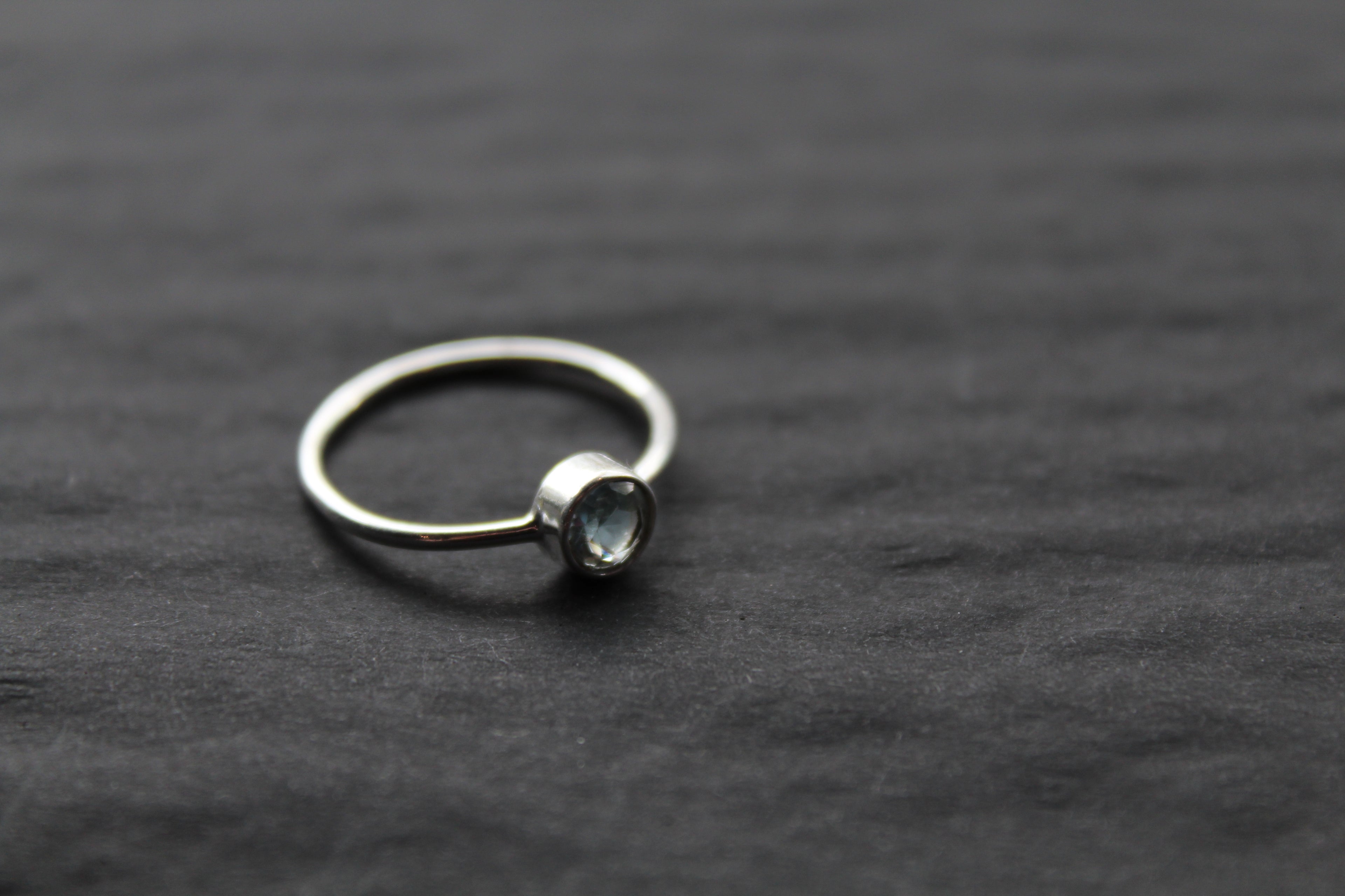 Blue Topaz Stacking Ring