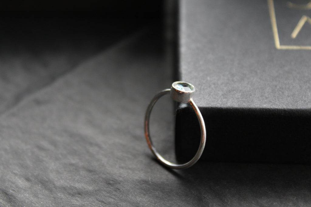 Blue Topaz Stacking Ring