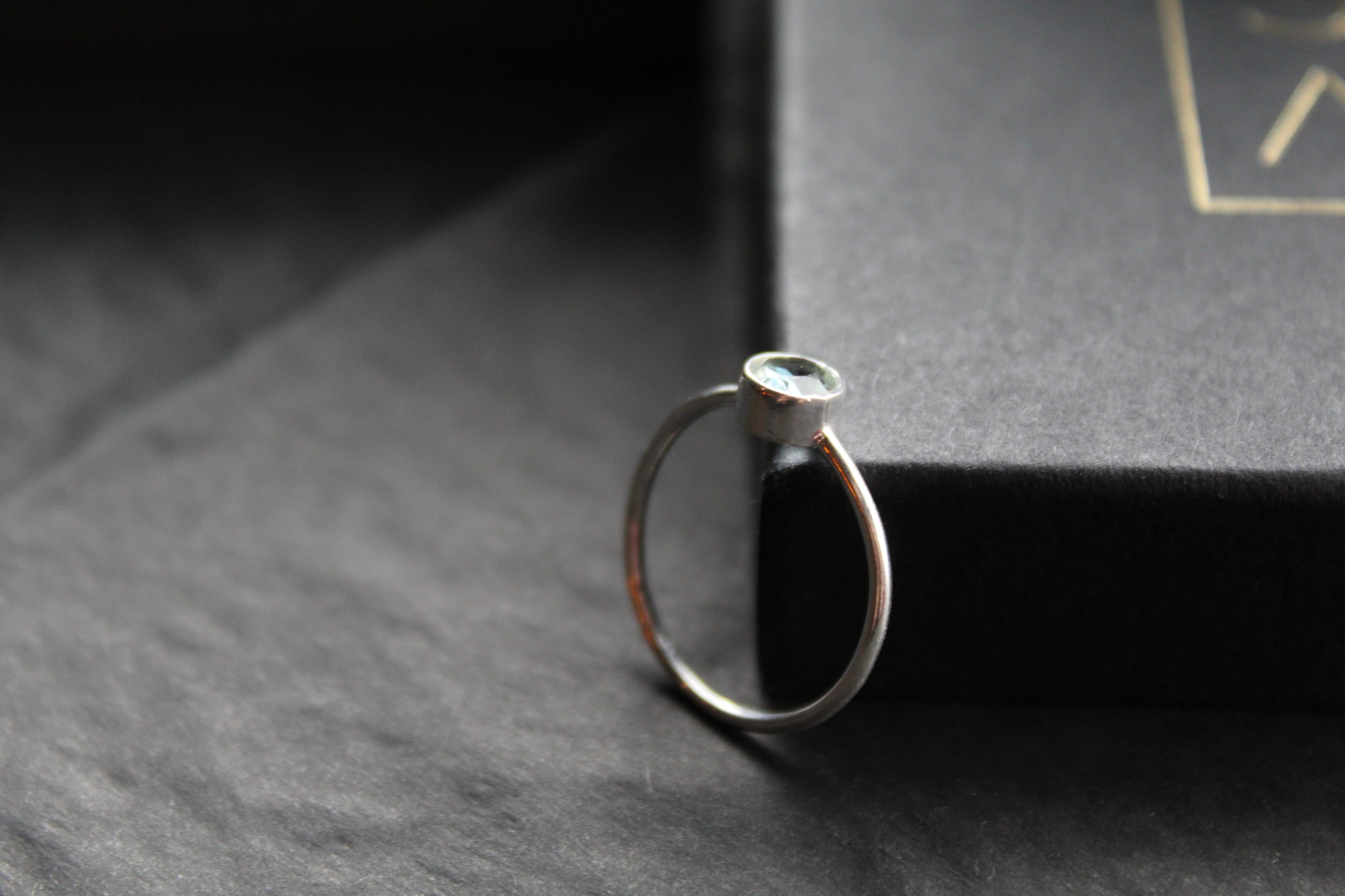 Blue Topaz Stacking Ring