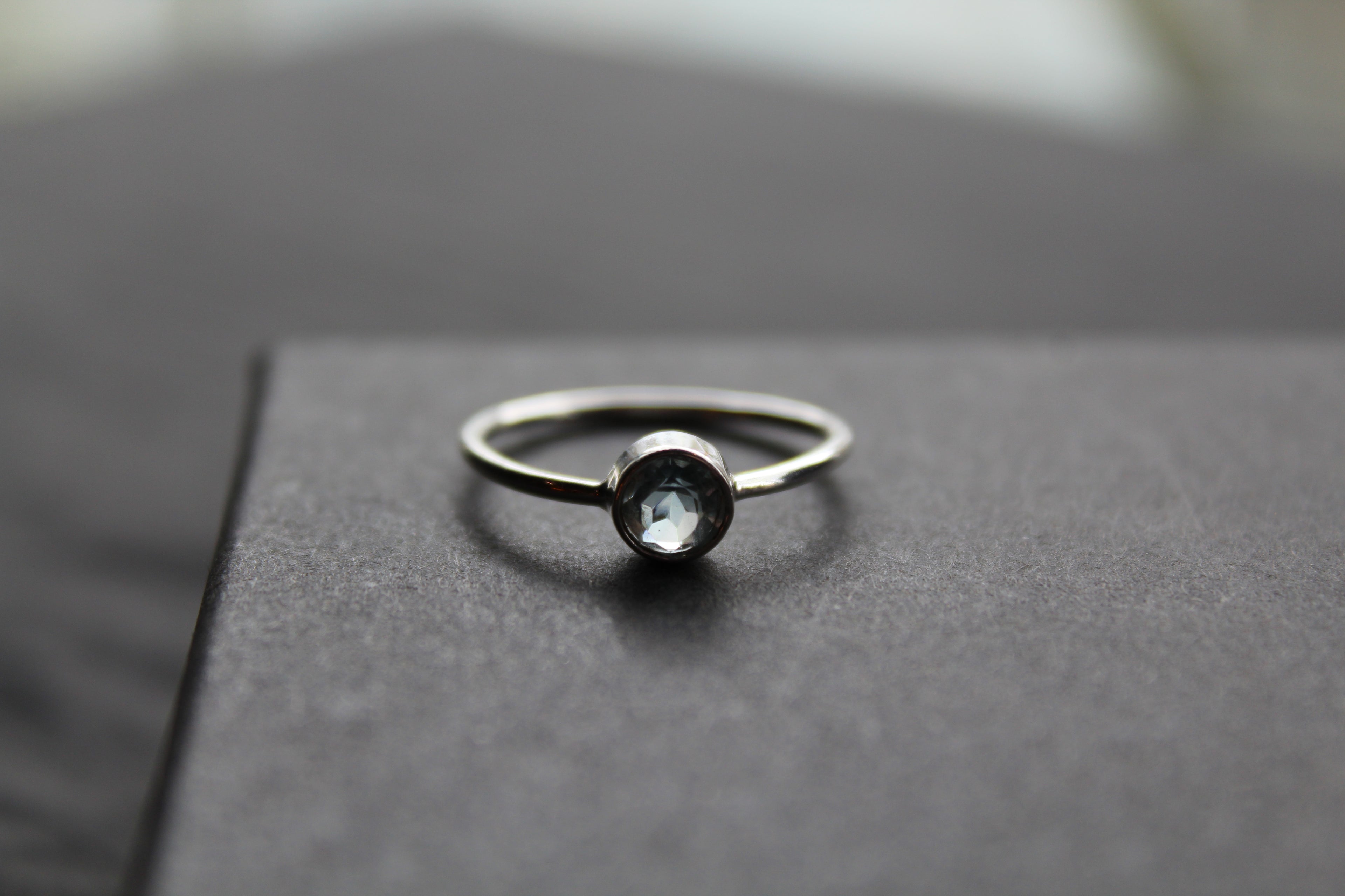 Blue Topaz Stacking Ring