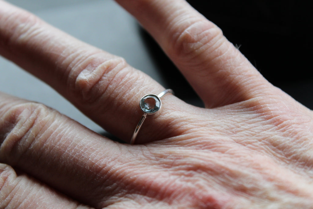 Blue Topaz Stacking Ring