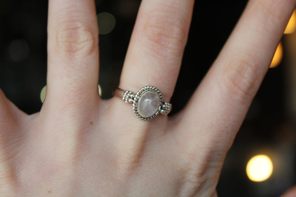Boho Moonstone Ring