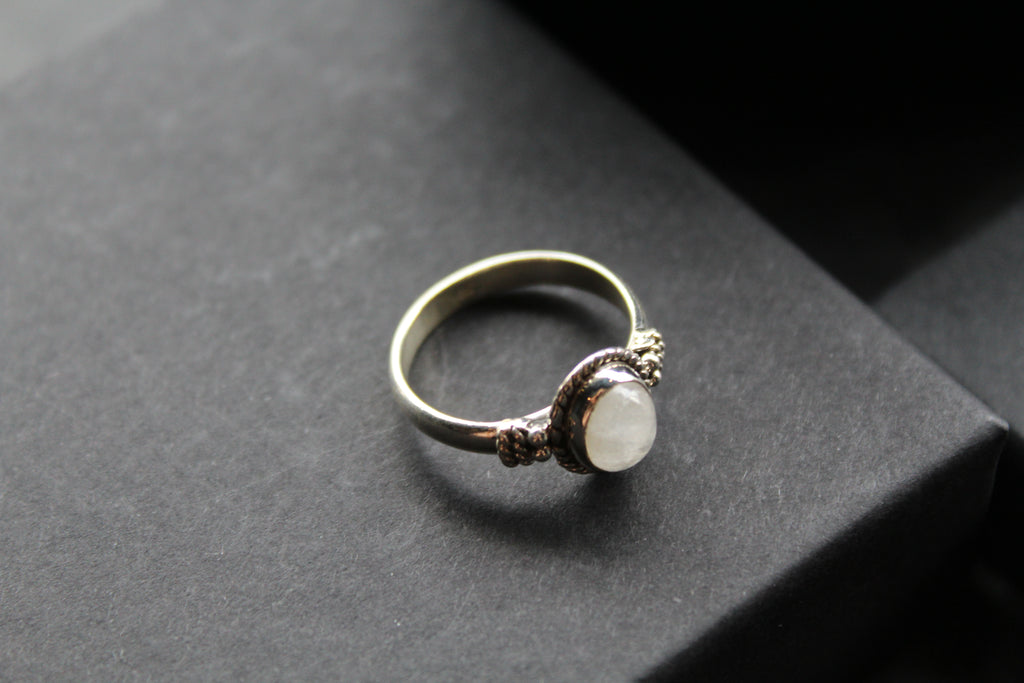 Boho Moonstone Ring