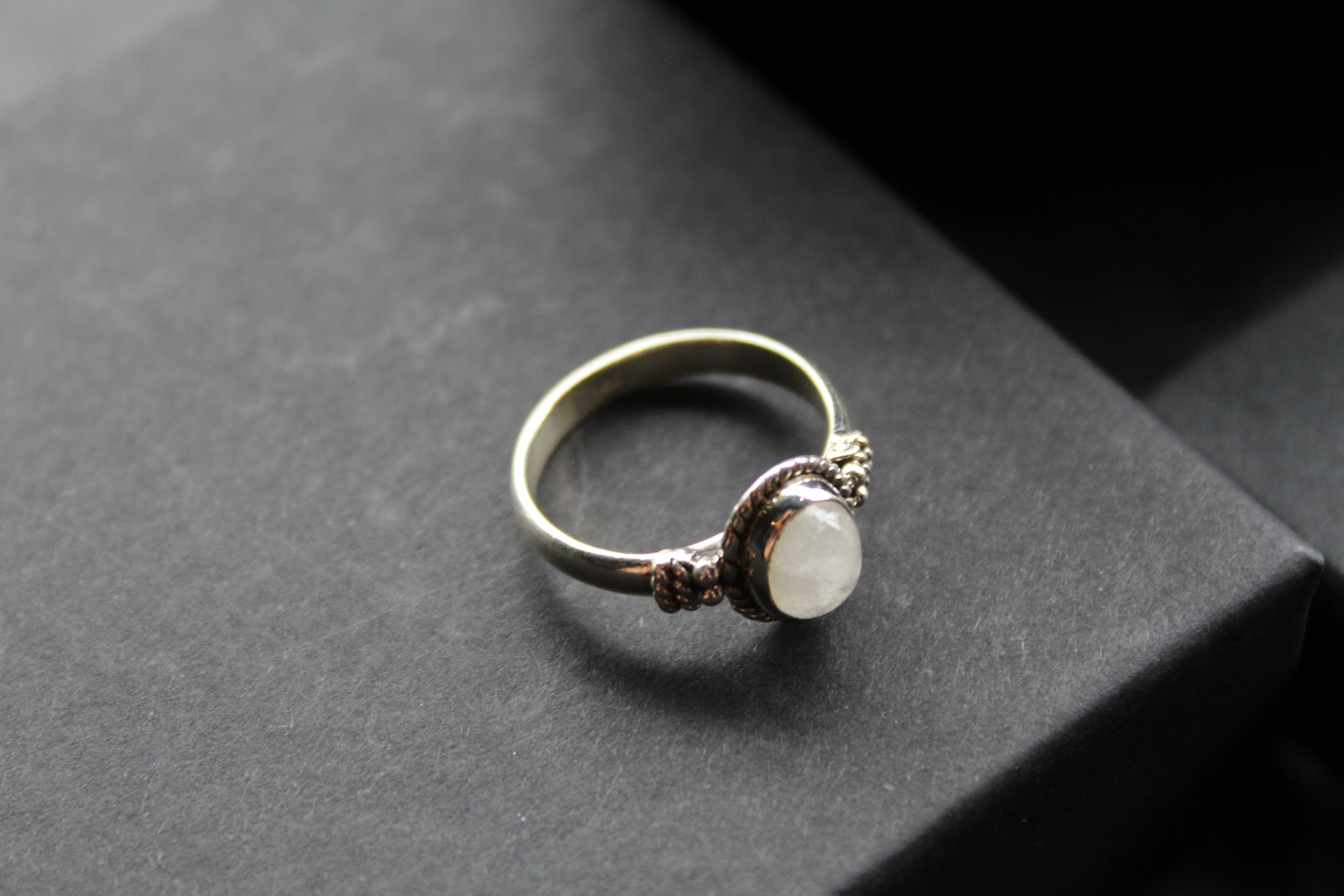 Boho Moonstone Ring