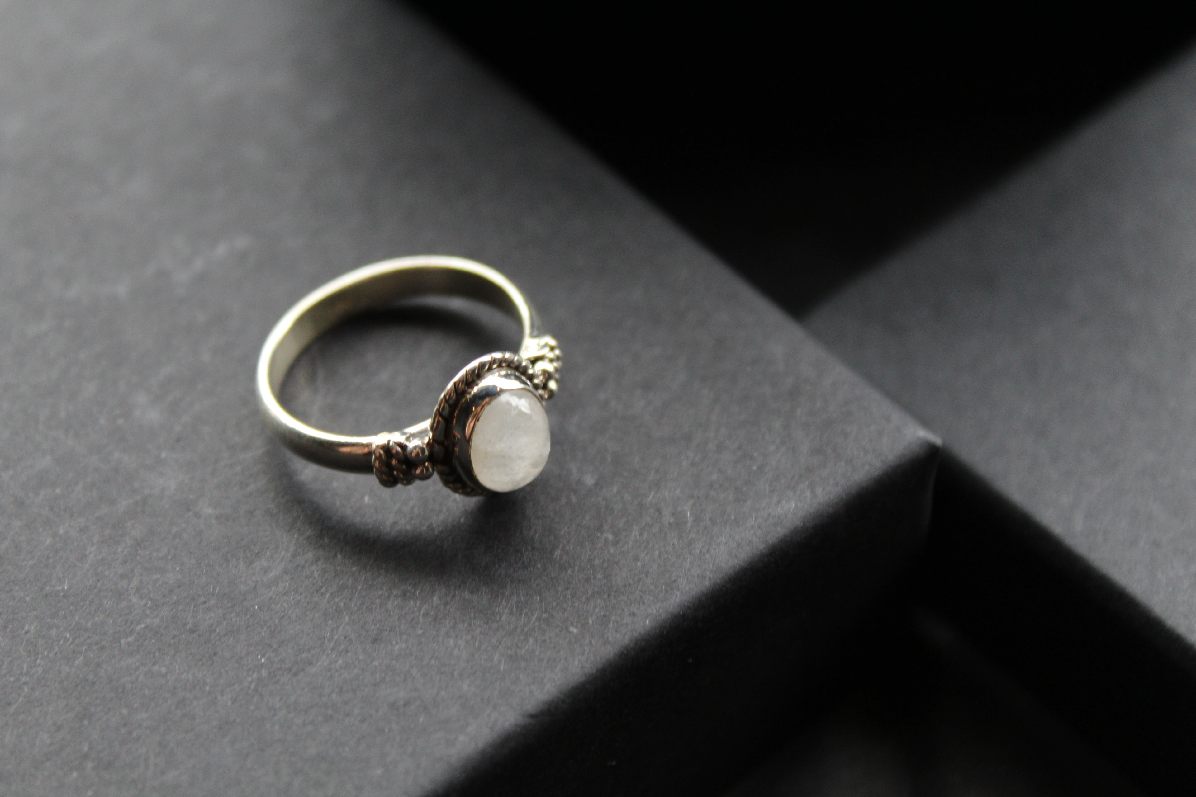 Boho Moonstone Ring