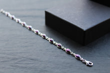 Load image into Gallery viewer, Bridget Dainty Marquis Purple Mohave Turquoise Bracelet
