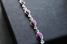 Load image into Gallery viewer, Bridget Dainty Marquis Purple Mohave Turquoise Bracelet
