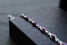 Load image into Gallery viewer, Bridget Dainty Marquis Purple Mohave Turquoise Bracelet
