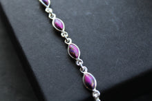 Load image into Gallery viewer, Bridget Dainty Marquis Purple Mohave Turquoise Bracelet

