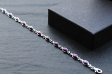 Load image into Gallery viewer, Bridget Dainty Marquis Purple Mohave Turquoise Bracelet
