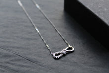 Load image into Gallery viewer, CZ Infinity Necklace with 41-46cm Chain
