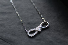 Load image into Gallery viewer, CZ Infinity Necklace with 41-46cm Chain

