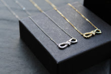 Load image into Gallery viewer, CZ Infinity Necklace with 41-46cm Chain
