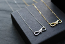 Load image into Gallery viewer, CZ Infinity Necklace with 41-46cm Chain
