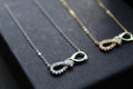 CZ Infinity Necklace with 41-46cm Chain