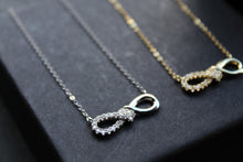 Load image into Gallery viewer, CZ Infinity Necklace with 41-46cm Chain
