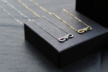 Load image into Gallery viewer, CZ Infinity Necklace with 41-46cm Chain
