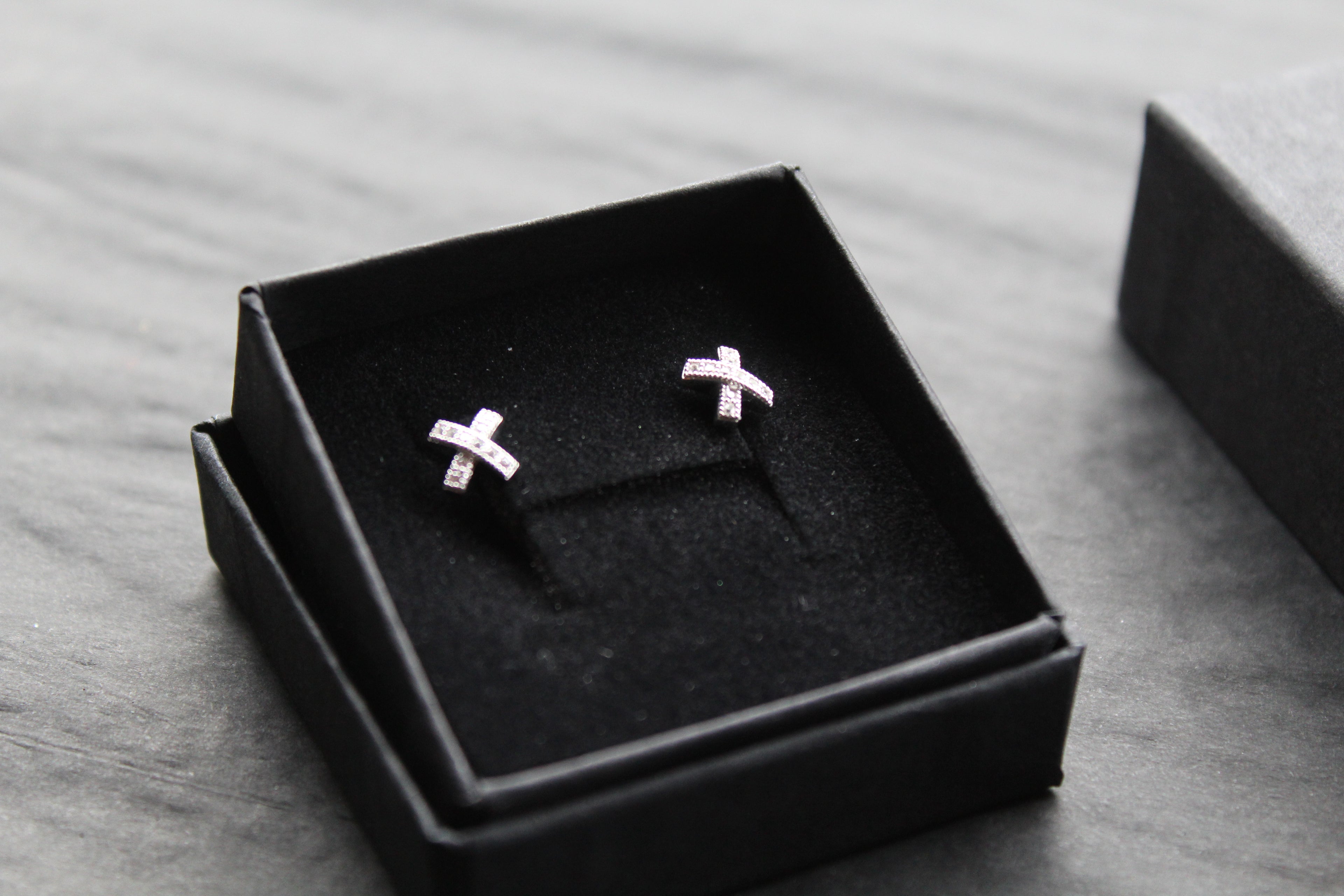 CZ Kiss Earrings