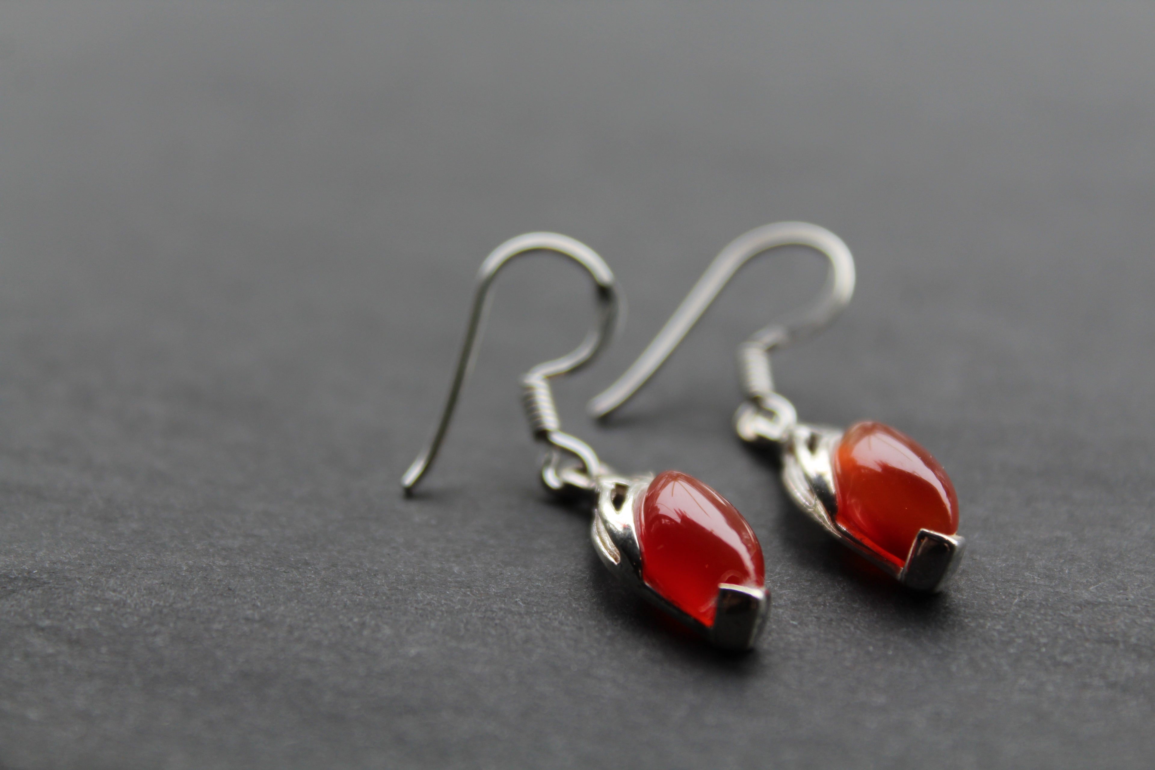 Celtic Marquis Carnelian Earrings