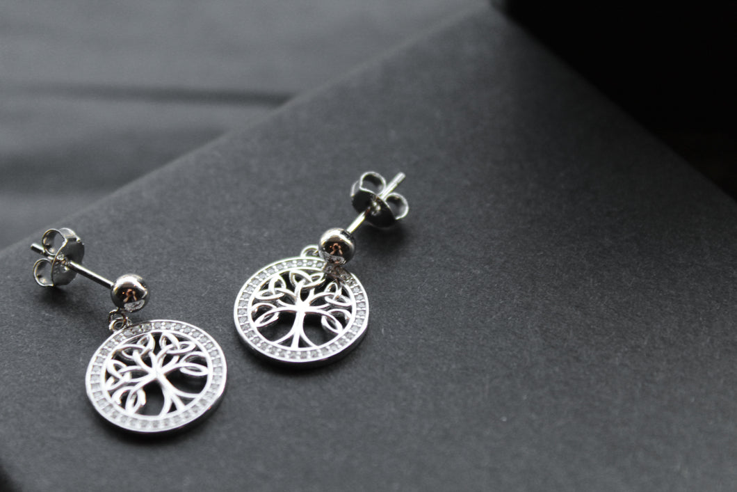 Celtic Tree of Life Cubic Zirconia Drops