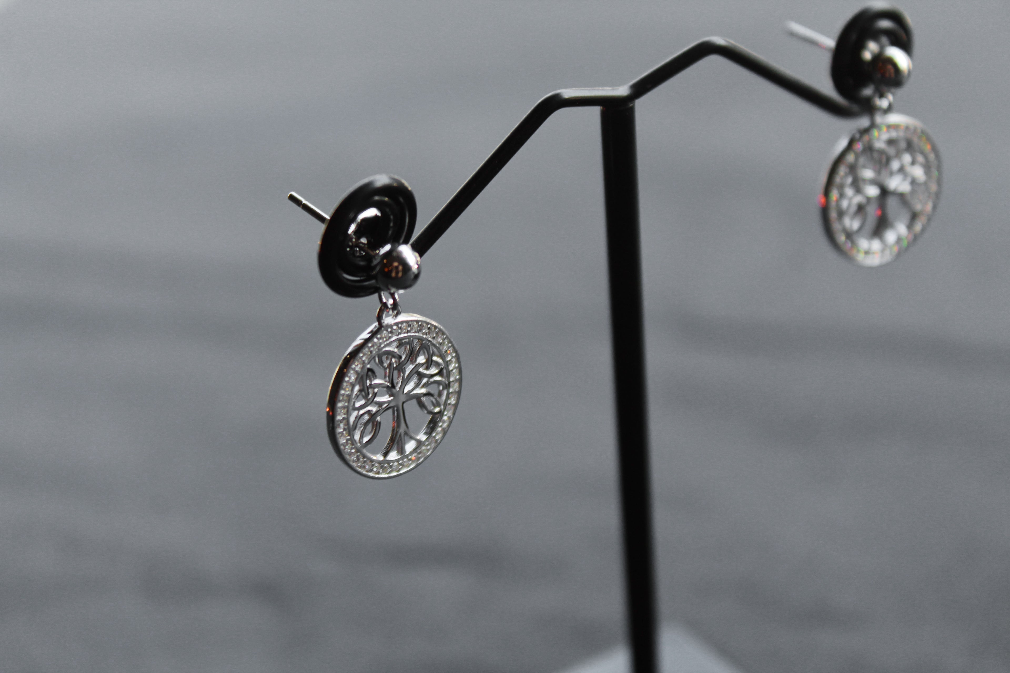 Celtic Tree of Life Cubic Zirconia Drops