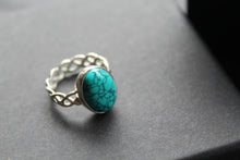Load image into Gallery viewer, Celtic Turquoise Ring
